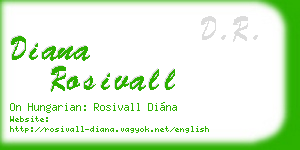 diana rosivall business card